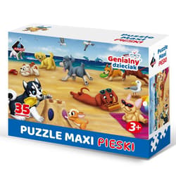 Puzzle maxi 35el pieski
