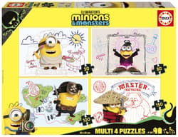 Puzzle Minionki 50 + 80 + 100 + 150 114273