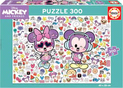Puzzle Myszka Miki & Minnie 300 el 114078