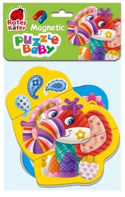 Puzzle piankowe magnetyczne Słoń i krokodyl RK5020-03
