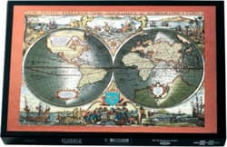 Puzzle Piatnik metalizowane Mapa świata 1000