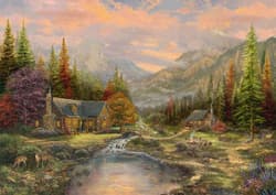 Galeria - zdjęcie nr. 2 - Puzzle PQ 1000 T.Kinkade Górski krajobraz 112968