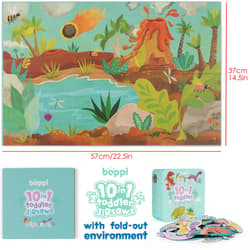 Galeria - zdjęcie nr. 2 - Puzzle progresywne Boppi 10w1 Dinozaury 30 elemenetów