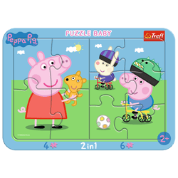 Puzzle ramkowe Baby Wesoła Świnka Peppa 80021