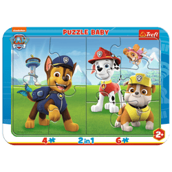 Puzzle ramkowe Baby Wesoły Psi Patrol 80022