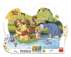 Puzzle ramkowe Kubuś Puchatek Na rejsie 25el