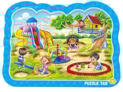 Puzzle ramkowe. Plac zabaw