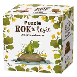 Puzzle Rok w lesie Gdzie żyją zwierzęta? - Emilia Dziubak
