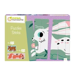 Puzzle w paski - Zwierzęta z lasu