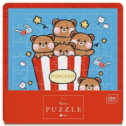 Puzzle w ramce 49 Cute Popcorn