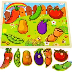 Puzzle warzywa na ogródku