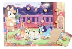 Puzzle z uchwytami drewniane 12el