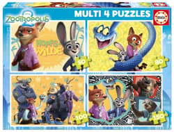 Puzzle Zwierzogród 2 50 + 8+ 100 + 150 113808