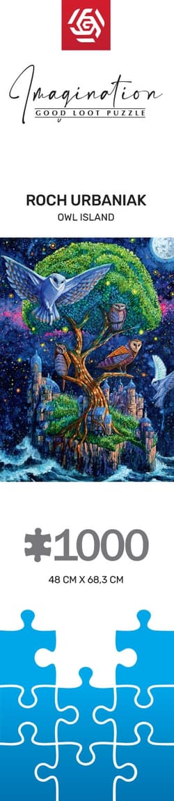 Galeria - zdjęcie nr. 3 - Puzzle1000 Imagination Roch Urbaniak Owl Island Wyspa Sów