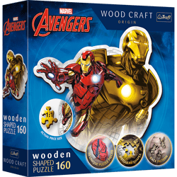 Puzzle160 drewniane konturowe Odważny Iron Man 20183