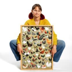 Galeria - zdjęcie nr. 3 - Puzzlove. CzuCzu Kury 1000 elementów