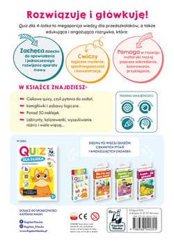 Galeria - zdjęcie nr. 3 - Quiz dla 4-latka. Książka z naklejkami