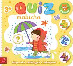 Quiz malucha. Książeczka edukacyjna z naklejkami z kotkiem 3+ - Katarzyna Łanocha