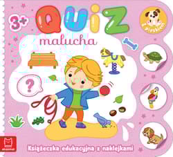 Quiz malucha Książeczka edukacyjna z naklejkami z pieskiem 3+ - Katarzyna Łanocha