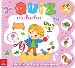 Quiz malucha Książeczka edukacyjna z naklejkami z pieskiem 3+ - Katarzyna Łanocha