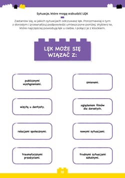 Galeria - zdjęcie nr. 2 - Radzę sobie z poczuciem lęku karty pracy dla dzieci i młodzieży z zaburzeniami lękowymi oraz ze spektrum autyzmu