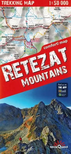 Retezat Retezat Mountains laminowana mapa trekkingowa 1:50 000 2024 - Opracowanie Zbiorowe