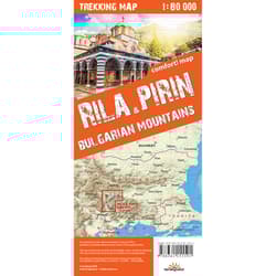 Rila&Pirin Bulgarian Mountains trekking map 1:80 000 laminat 2018 - Opracowanie Zbiorowe