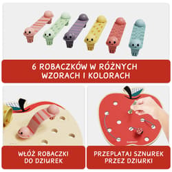 Galeria - zdjęcie nr. 5 - Robaczki w jabłuszku - zabawka edukacyjna dla dzieci