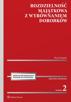 Rozdzielność majątkowa z wyrównaniem dorobków - Bugajski Błażej