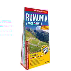 Rumunia i Mołdawia mapa samochodowa 1:800 000 laminat 2024 - Opracowanie Zbiorowe