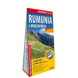 Rumunia i Mołdawia mapa samochodowa 1:800 000 laminat 2024 - Opracowanie Zbiorowe
