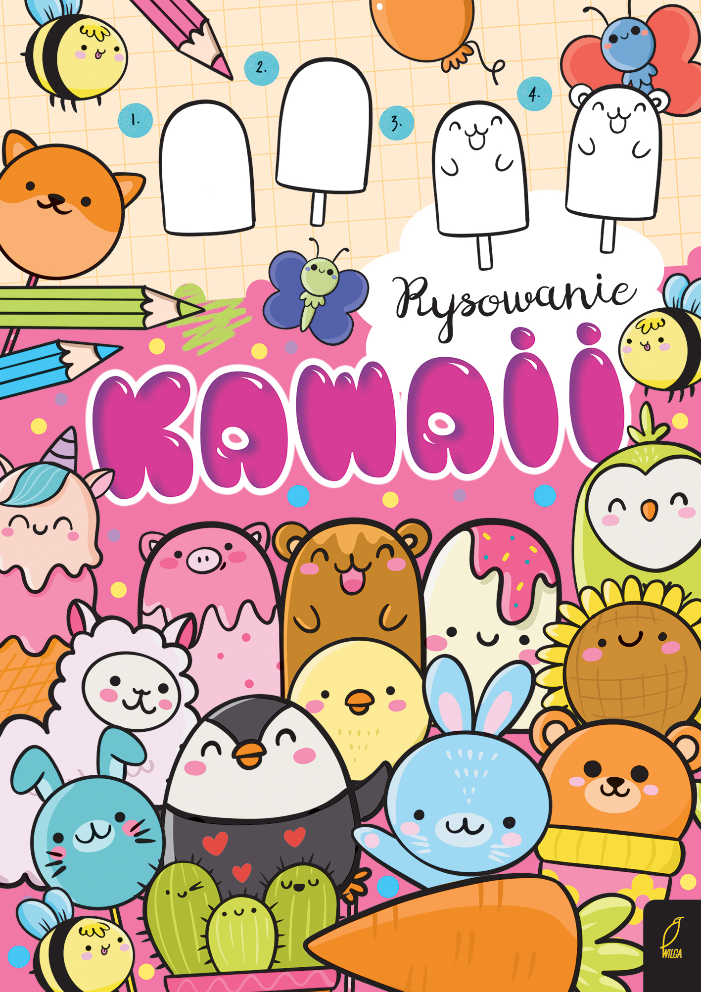 Rysowanie kawaii Różowa