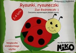 Rysunki, rysuneczki Zuzi Biedroneczki Ćwiczenia usprawniające pisząca rączkę 3-4 latki