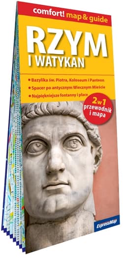 Rzym i Watykan laminowany przewodnik i mapa 2w1 - Kamila Kowalska-Angelelli, Katarzyna Romanowska