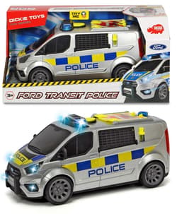 Samochód policyjny sos Ford Transit Dickie Toys
