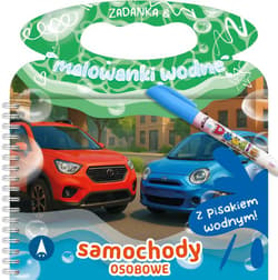 Samochody osobowe. Zadanka & malowanki wodne - Wioleta Żyłowska