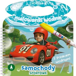Samochody sportowe. Zadanka & malowanki wodne - Wioleta Żyłowska