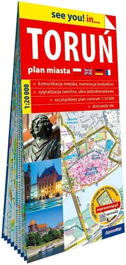 See you! in... Toruń plan miasta 1:20 000 - Praca zbiorowa