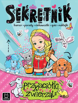 Sekretnik przyjaciółki zwierząt Humor porady ciekawostki quiz naklejki - null