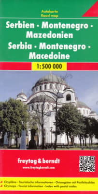 Galeria - zdjęcie nr. 2 - Serbia czarnogóra macedonia mapa 1:500 000