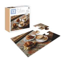 SILVER PUZZLE 6 EL. KAWA I CIASTKO