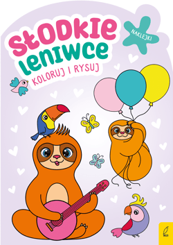 Słodkie leniwce. Koloruj i rysuj
