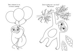 Galeria - zdjęcie nr. 2 - Słodkie leniwce. Koloruj i rysuj