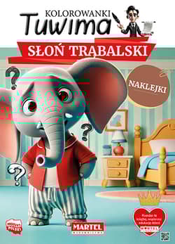 Słoń Trąbalski z naklejkami. Kolorowanki Tuwima