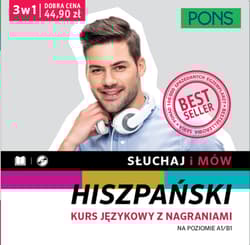 Słuchaj i mów PONS Kurs hiszpańskiego A1/B1 z nagraniami Trzy książki w pakiecie - Opracowanie Zbiorowe