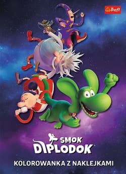 Smok Diplodok. Kolorowanka z naklejkami - Opracowanie Zbiorowe