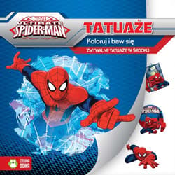 Spider-Man Tatuaże Koloruj i baaw się. Zmywalne tatuaże w środku