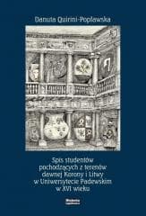 Spis studentów pochodzących z terenów dawnej... - Danuta Quirini-Popławska