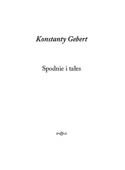 Spodnie i tałes - Konstanty Gebert