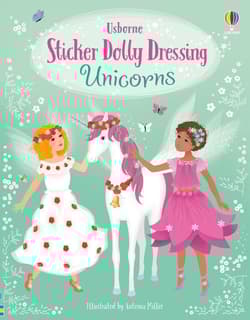 Sticker Dolly Dressing Unicorns wer. angielska - Fiona Watt, Antonia Miller